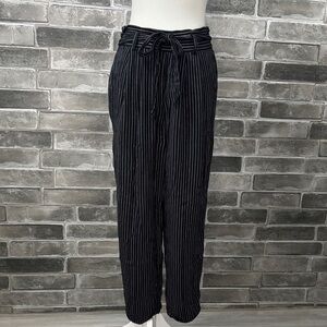American Eagle Outfitters Black Pinstripe Pants